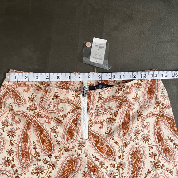 Express paisley cropped pants, size 3/4, NWT - Picture 5 of 7